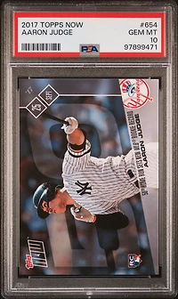 2017 Topps Now 654 Aaron Judge PSA 10