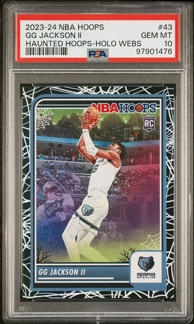 2023 Panini Haunted Hoops 43 Gg Jackson Ii Holo Webs PSA 10