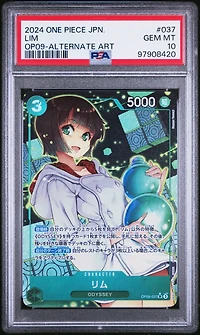 2024 One Piece Japanese Emperors In The New World 037 Lim Alternate Art PSA 10