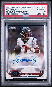 2023 Topps Composite Topps Chrome Autographs Tcacs Cj Stroud PSA 10