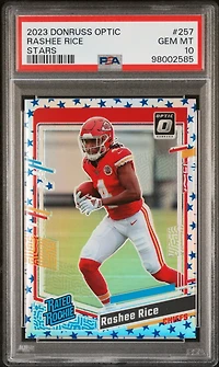2023 Panini Donruss Optic 257 Rashee Rice Stars PSA 10