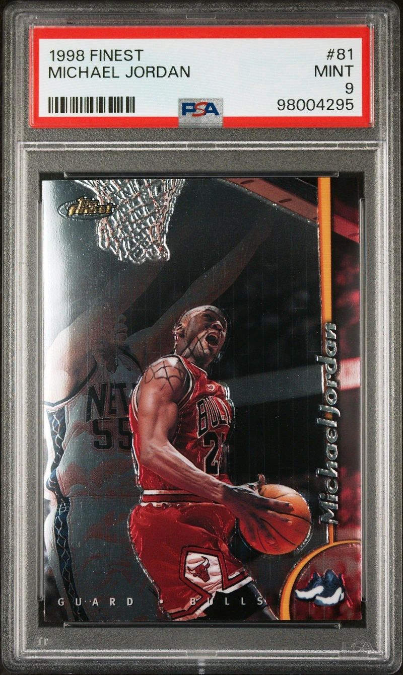 1998 Finest 81 Michael Jordan PSA 9