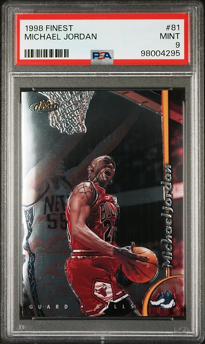 1998 Finest 81 Michael Jordan PSA 9