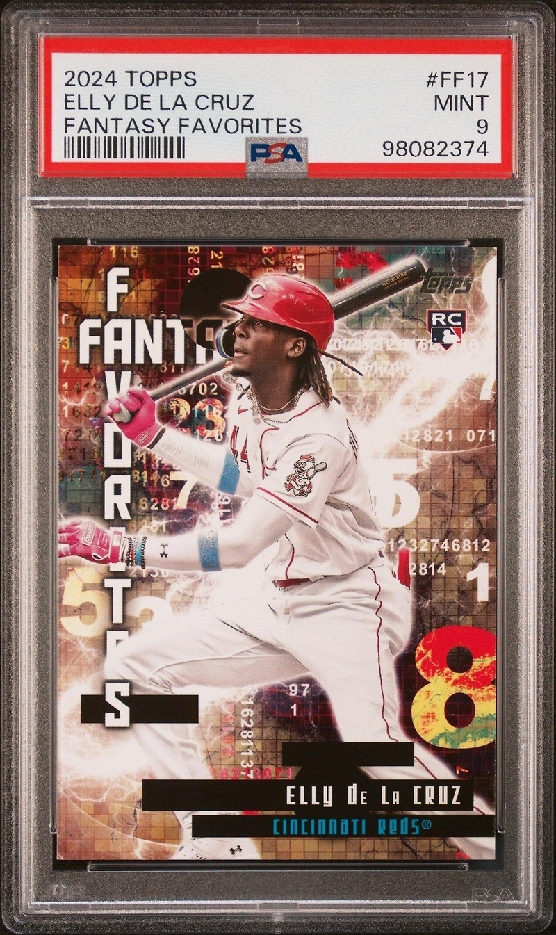 2024 Topps Fantasy Favorites Ff17 Elly De La Cruz PSA 9