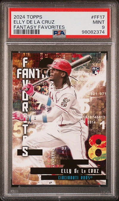 2024 Topps Fantasy Favorites Ff17 Elly De La Cruz PSA 9