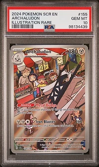 2024 Pokemon Scr En-stellar Crown 155 Archaludon Illustration Rare PSA 10