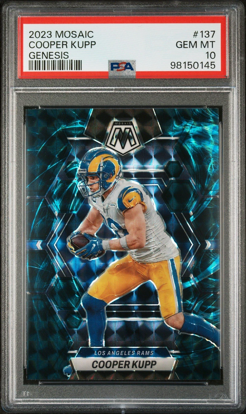 2023 Panini Mosaic 137 Cooper Kupp Genesis PSA 10
