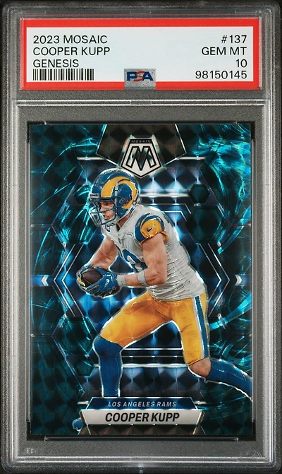 2023 Panini Mosaic 137 Cooper Kupp Genesis PSA 10