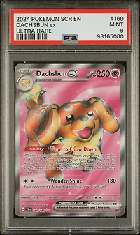 2024 Pokemon Scr En-stellar Crown 160 Dachsbun Ex Ultra Rare PSA 9