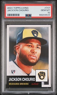 2024 Topps Living 747 Jackson Chourio PSA 10