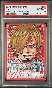 2024 One Piece Japanese Premium Booster -one Piece Card The Best- Sanji Alternate Art PSA 10