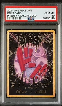 2024 One Piece Japanese Premium Booster -one Piece Card The Best-  Don!! Card Charlotte Katakuri-gold PSA 10