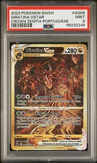 2023 Pokemon Sword And Shield Crown Zenith Gg69 Full Art/giratina Vastro Portuguese-secret PSA 9