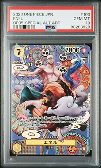 2023 One Piece Japanese Op05-awakening Of The New Era 100 Enel Special Alternate Art PSA 10