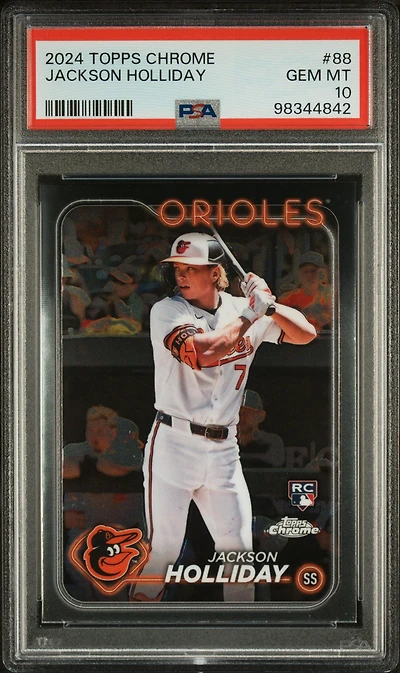 2024 Topps Chrome 88 Jackson Holliday PSA 10