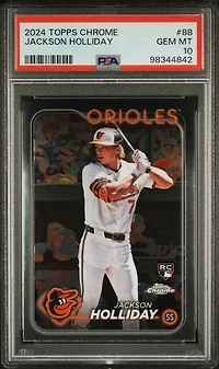 2024 Topps Chrome 88 Jackson Holliday PSA 10