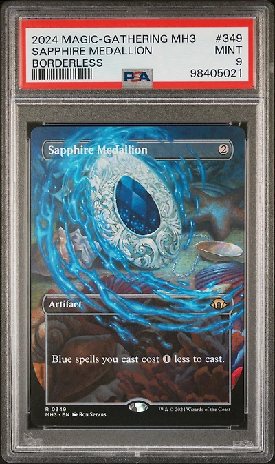 2024 Magic The Gathering Modern Horizons 3 349 Sapphire Medallion Borderless PSA 9