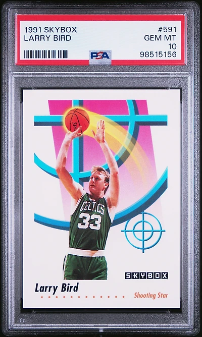 1991 Skybox 591 Larry Bird PSA 10