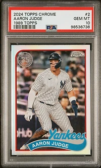 2024 Topps Chrome 1989 Topps Baseball 2 Aaron Judge PSA 10
