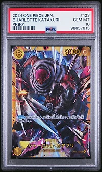 2024 One Piece Japanese Prb01-premium Booster -one Piece Card The Best- 123 Charlotte Katakuri PSA 10