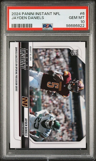 2024 Panini Instant Nfl 6 Jayden Daniels PSA 10