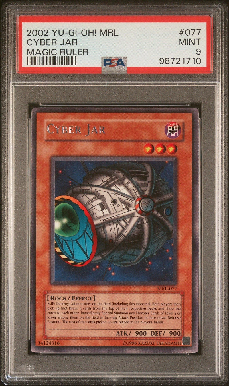 2002 Yu-gi-oh! Mrl-magic Ruler 077 Cyber Jar PSA 9