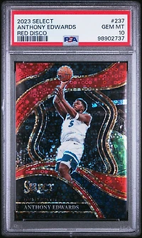 2023 Panini Select 237 Anthony Edwards Red Disco PSA 10
