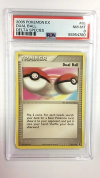 2005 Pokemon Ex Delta Species 89 Dual Ball PSA 8