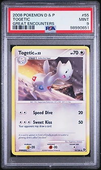2008 Pokemon Diamond & Pearl Great Encounters 55 Togetic PSA 9