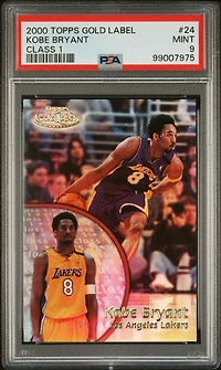 2000 Topps Gold Label Class 1 24 Kobe Bryant PSA 9