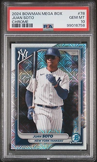 2024 Bowman Mega Box Chrome 78 Juan Soto PSA 10