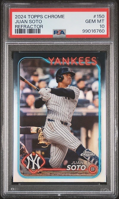 2024 Topps Chrome 150 Juan Soto Refractor PSA 10