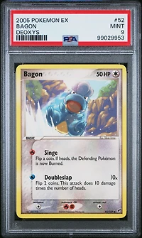 2005 Pokemon Ex Deoxys 52 Bagon PSA 9