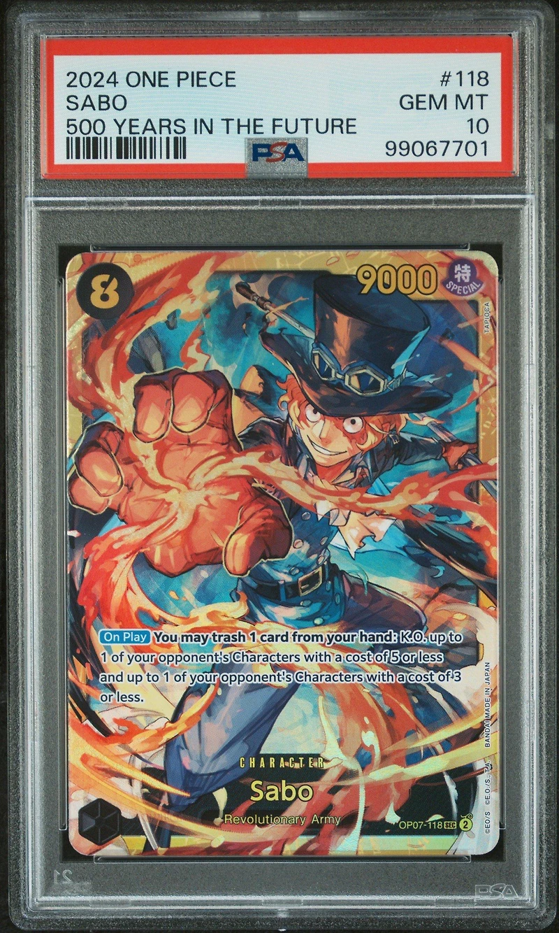 2024 One Piece Op07-500 Years In The Future 118 Sabo PSA 10