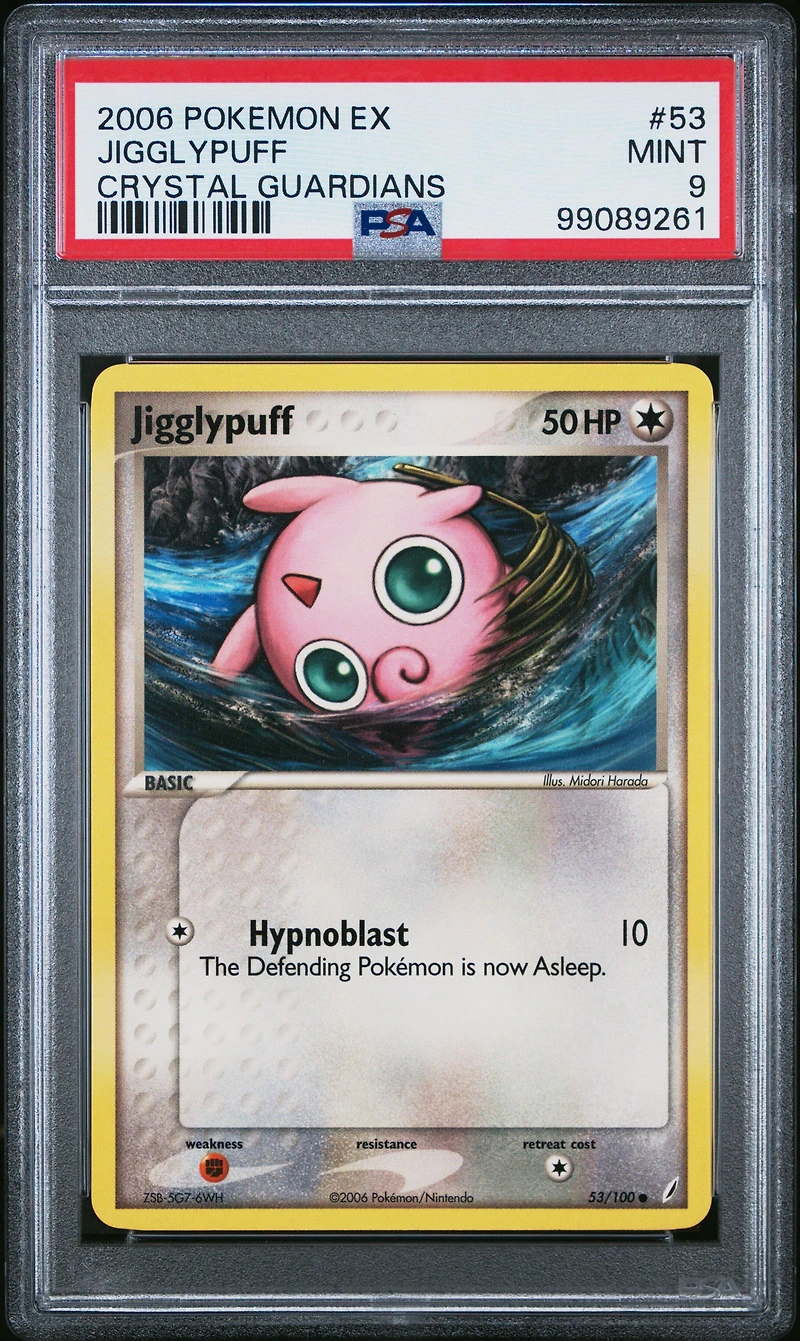2006 Pokemon Ex Crystal Guardians 53 Jigglypuff PSA 9