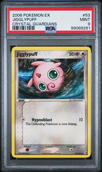 2006 Pokemon Ex Crystal Guardians 53 Jigglypuff PSA 9