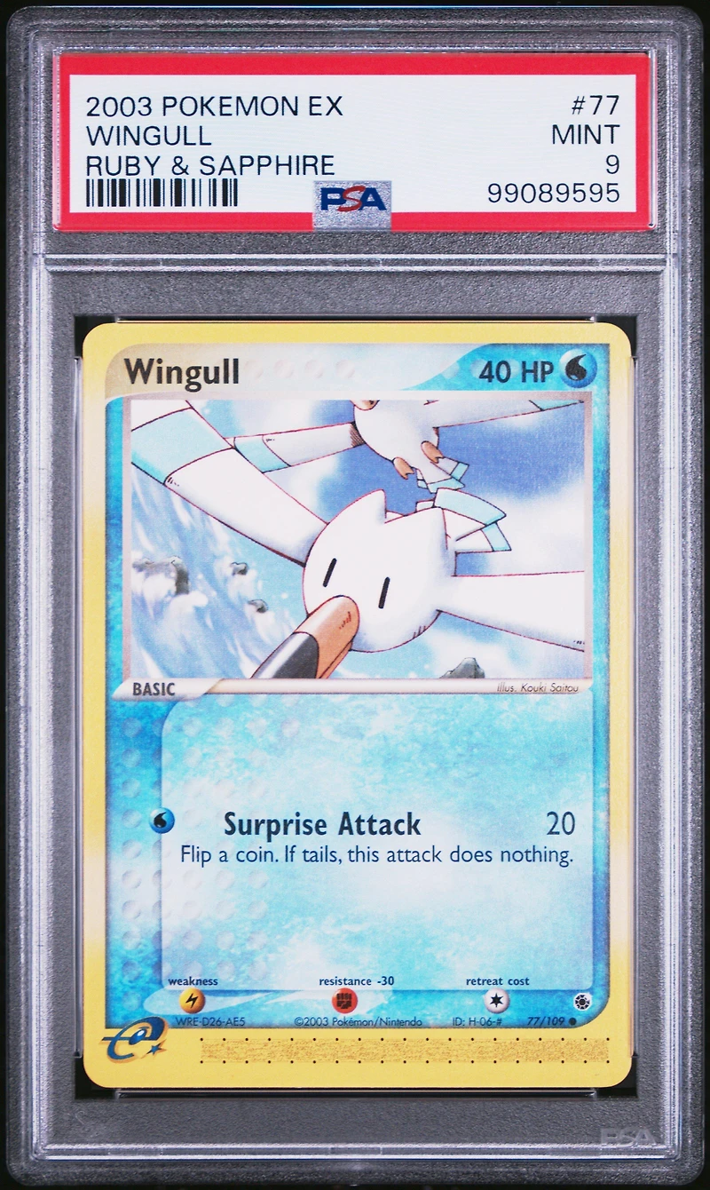 2003 Pokemon Ex Ruby & Sapphire 77 Wingull PSA 9