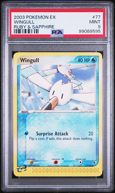 2003 Pokemon Ex Ruby & Sapphire 77 Wingull PSA 9