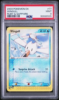 2003 Pokemon Ex Ruby & Sapphire 77 Wingull PSA 9