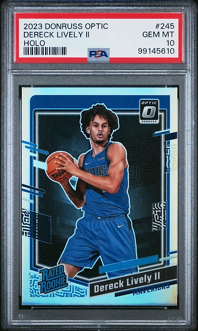 2023 Panini Donruss Optic 245 Dereck Lively Ii Holo PSA 10