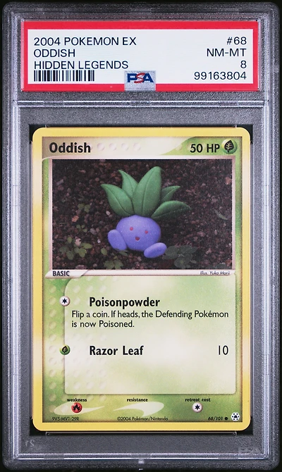2004 Pokemon Ex Hidden Legends 68 Oddish PSA