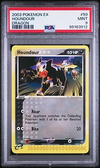 2003 Pokemon Ex Dragon 59 Houndour PSA 9