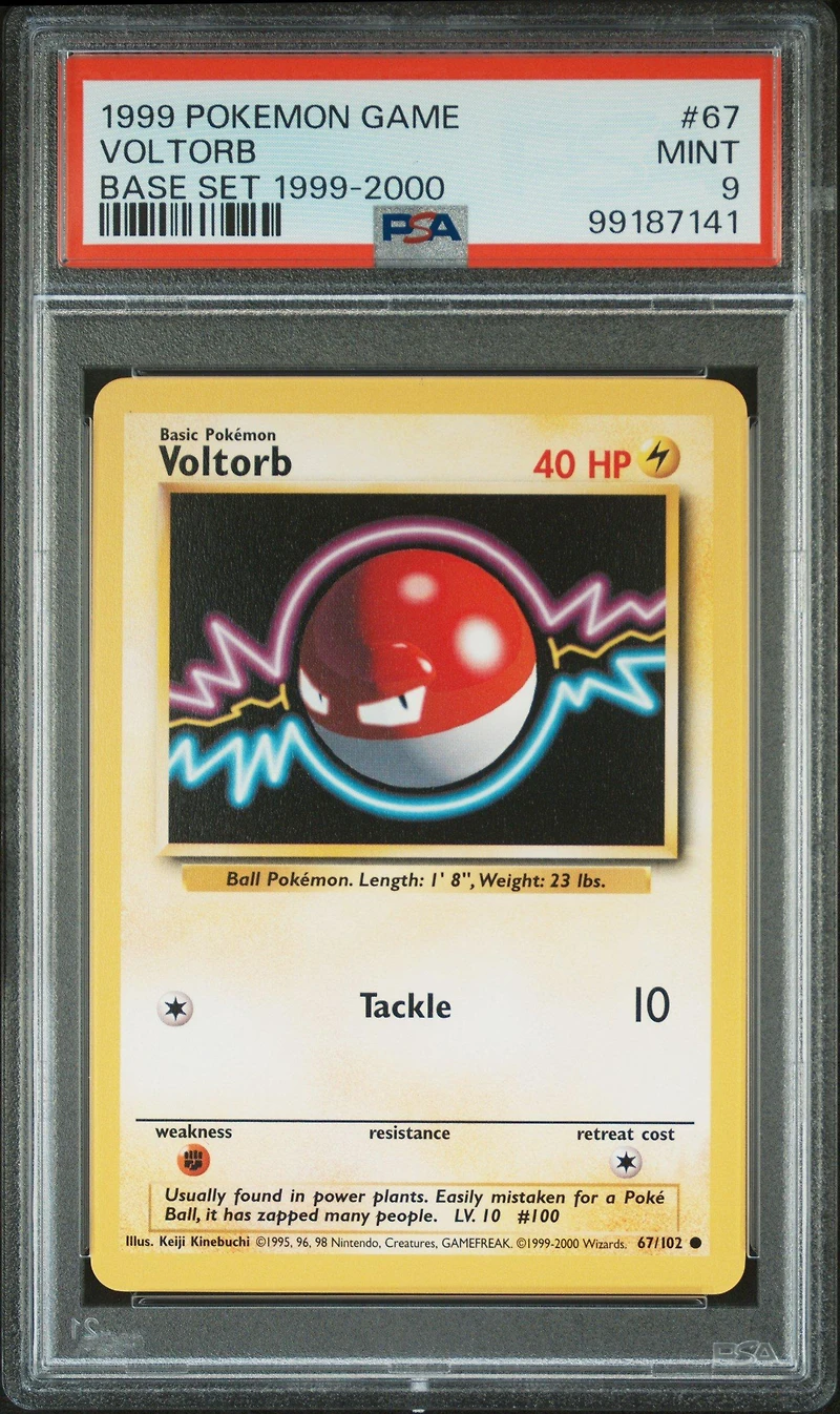 1999 Pokemon Game 67 Voltorb Base Set 1999-2000 PSA