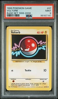 1999 Pokemon Game 67 Voltorb Base Set 1999-2000 PSA