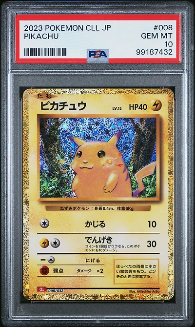 2023 Pokemon Japanese Cll-trading Card Game Classic Charizard & Ho-oh Ex Deck 008 Pikachu PSA 10