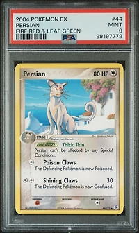 2004 Pokemon Ex Fire Red & Leaf Green 44 Persian PSA 9