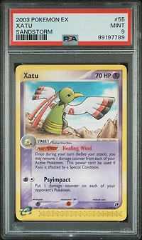 2003 Pokemon Ex Sandstorm 55 Xatu PSA 9