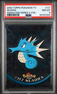 2000 Topps Pokemon Tv Animation Series 2 117 Seadra Foil PSA 8