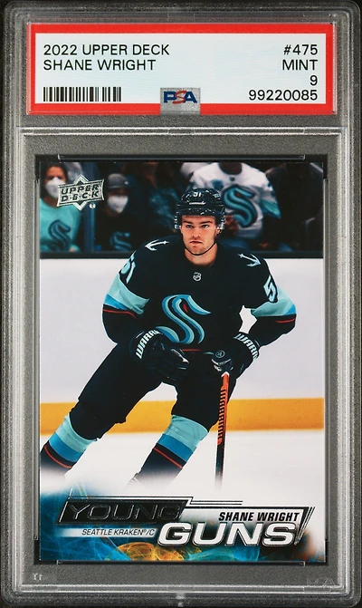 2022 Upper Deck 475 Shane Wright PSA 9