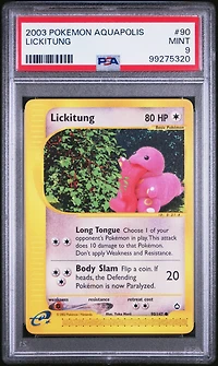 2003 Pokemon Aquapolis 90 Lickitung PSA 9